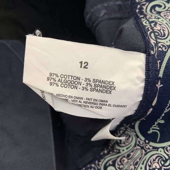 Gloria Vanderbilt Navy Capri - Picture 5 of 6